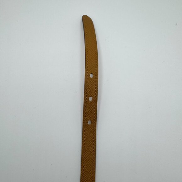 Hermès Pop H 15 Leather Belt Veau Epsom Gold-Plated Buckle 2S Sesame Unisex 70cm - Picture 14 of 16